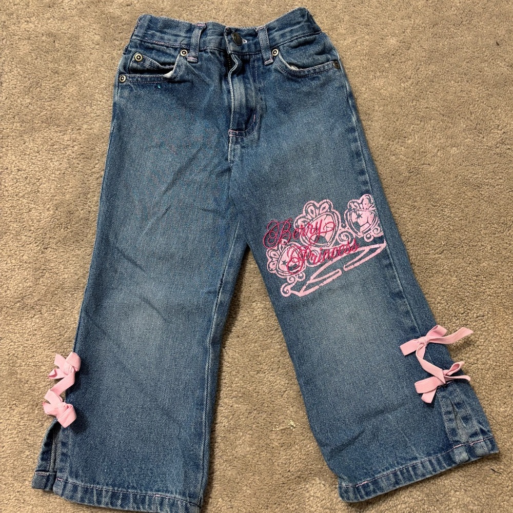 Vintage toddler strawberry shortcake jeans